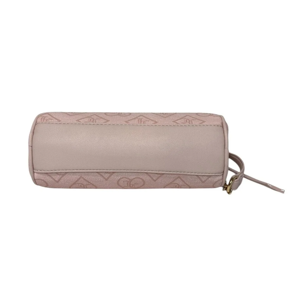 Juicy Couture Precious Moments Roll Bag Pink Clay Monogram Heart Crossbody NEW - Picture 5 of 10